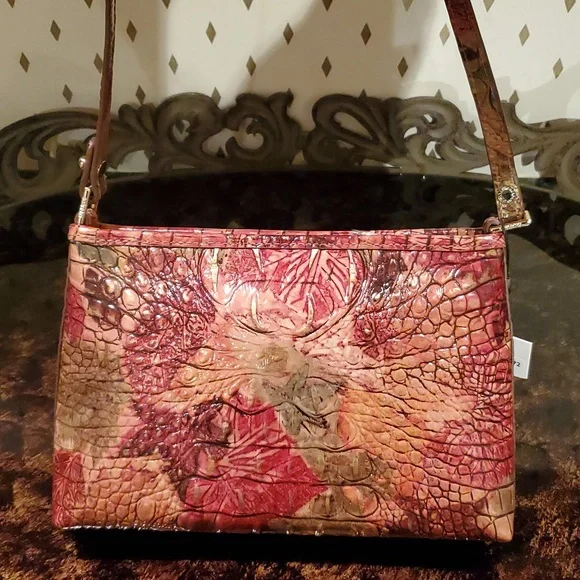 NWT Brahmin Lorelei Foliage Melbourne Leather Shoulder Bag